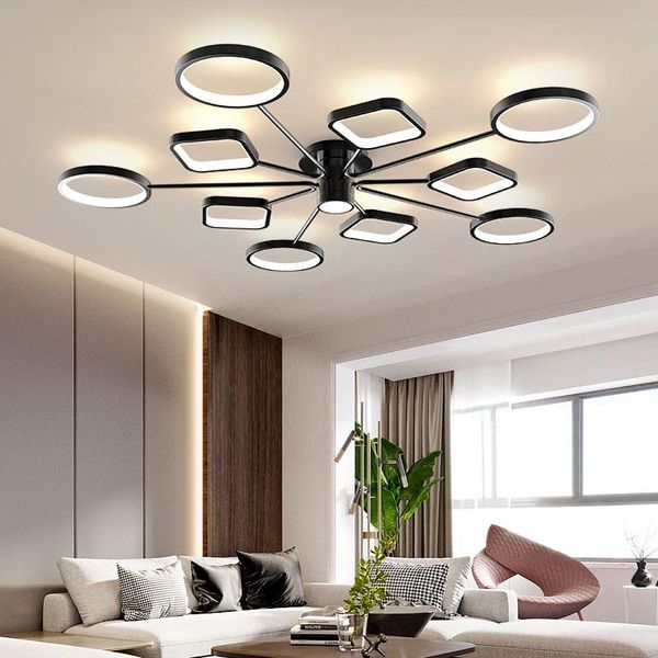 

nordic modern new living room led ceiling lamp bedroom restaurant led chandelier l lamp villa factory direct sales