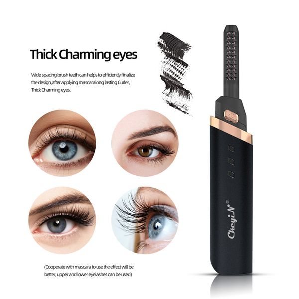 

new electric eyelash curler usb rechargeable mini adjusted heated eyelash long lasting ironing eyelash curler beauty makeup tool