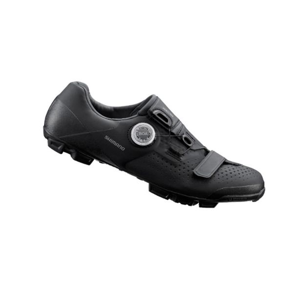 

cycling footwear xc5 shoes spd boaÂ® l6 dial glass fiber reinforced midsole breathability bicycle off-road man, Black