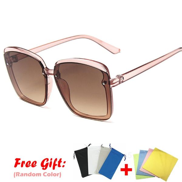 

sunglasses 2021 fashion square frame cool shades female personality versatile for uv400 m101, White;black