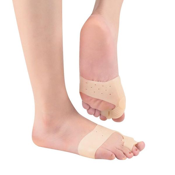 

ankle support big bone orthopedic bunion correction pedicure socks silicone hallux valgus corrector braces toes separator feet care tool, Blue;black