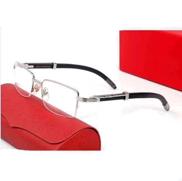 

pawes new square half frame men sunglasses random for anti-reflective clear lens recipe glasses, White;black