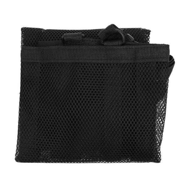 

car organizer 1pc ceiling storage net pocket folding zipper mesh (black)