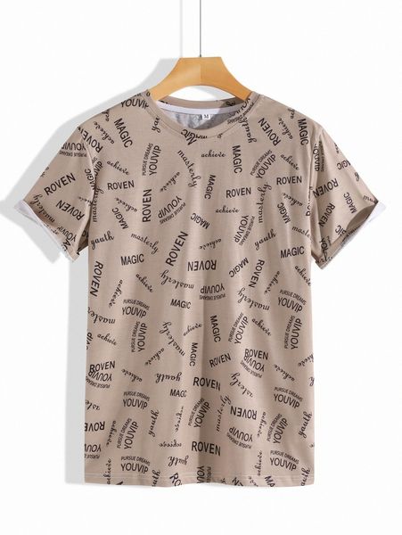 

men random letter graphic tee a0o2#, White;black