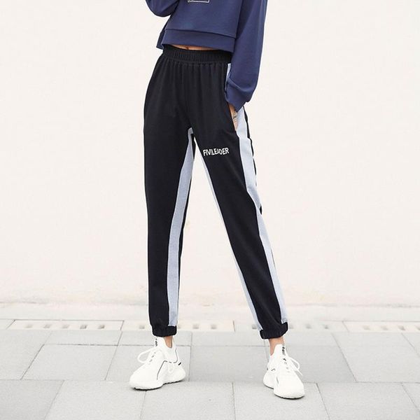 

women fitness yoga pants loose harem pant breathable workout running quick dry elastic athletic training trousers, White;red
