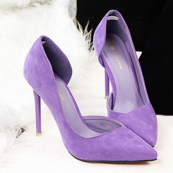 

dress shoes women pumps high heel pointed toe ladies heels bridal wedding flock, Black