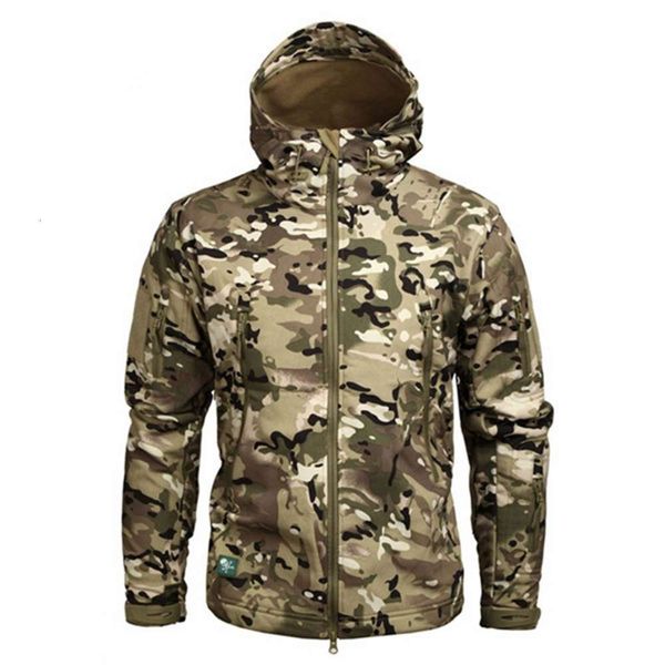 

new outdoor shark skin fleece windproof and rainproof warm tactical soft shell stormsuitwinter, Black;brown