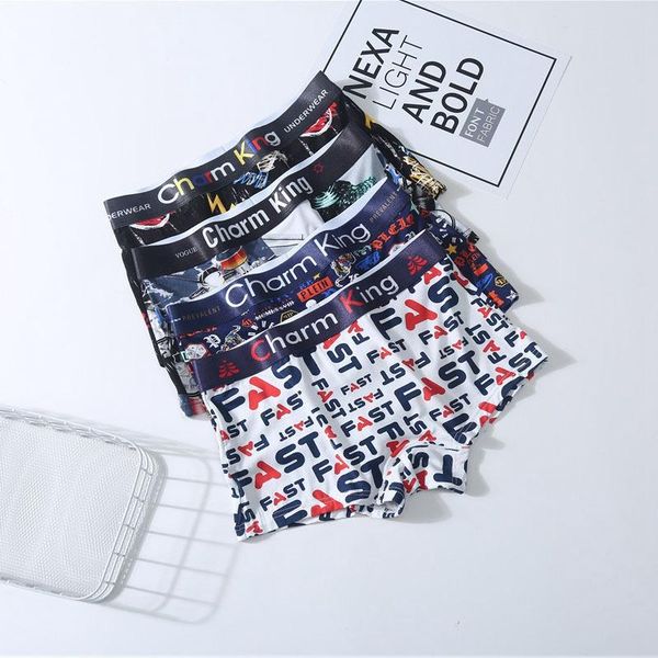 

women's panties summer women modal sports boxer briefs letter printed boyshort soft elastic breathable underwear, Black;pink