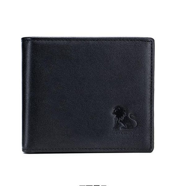

wallets famous design men's wallet anti-theft brush first-layer cowhide coin change double large banknote card holder, Red;black