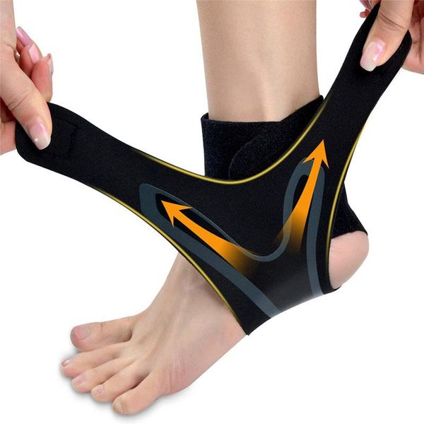 

ankle support sports breathable elastic adjustable brace wrap strap for weak ankles running basketball, Blue;black