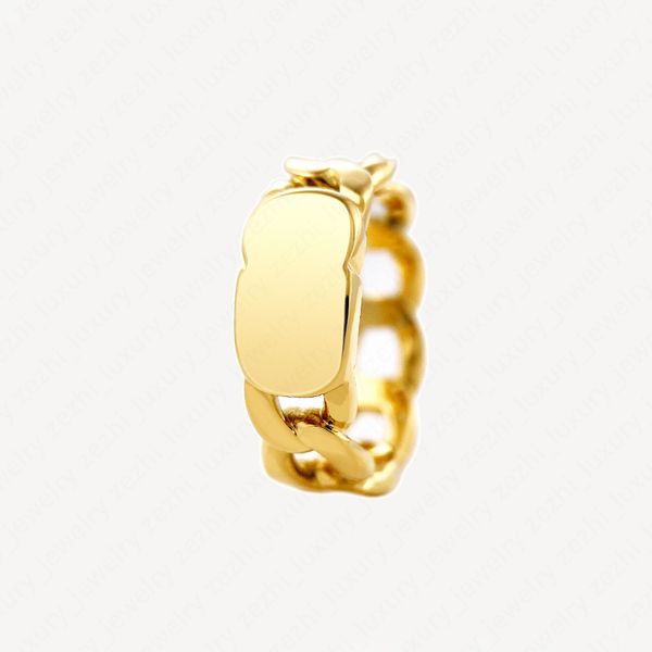 

simple personality charm couple ring woman fashion gold letter band rings bague for lady women party wedding lovers gift engagement jewelry, Silver