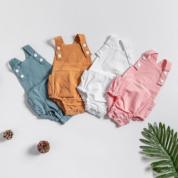 

jumpsuits menoea 2021 spring style born infant baby boy girls rompers velvet playsuit sleeveless vest jumpsuit toddler clothes outfits, Blue