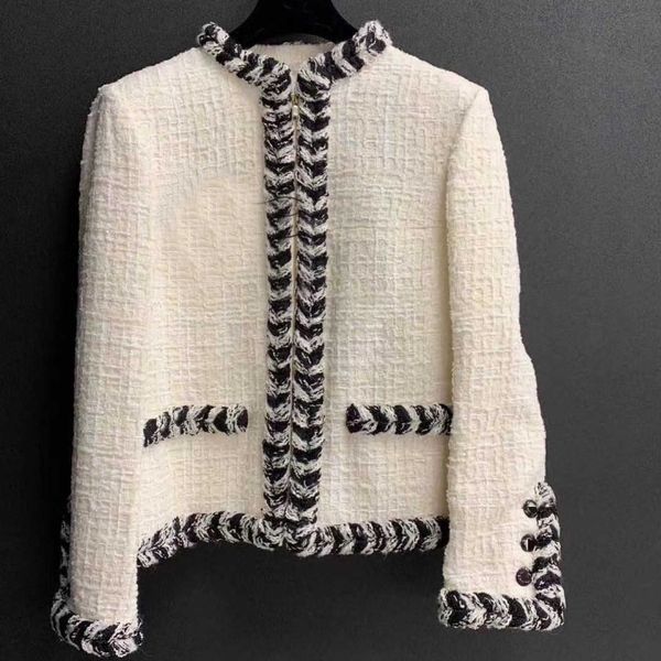 

women's jackets white color wool ladies temperament short coat edhz, Black;brown