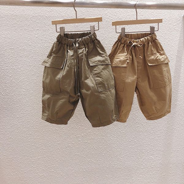 

spring childrens clothing new fashion trend tweed loose casual pants boy pants, Blue