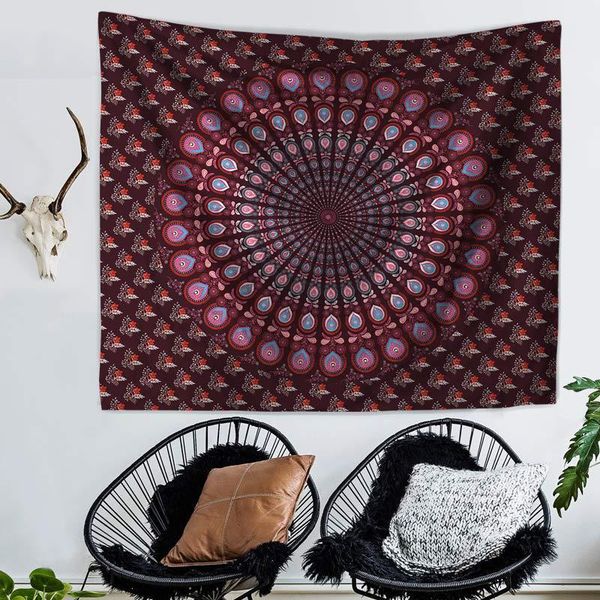 

tapestries boho decor tapestry mandragora pattern large size square background functional shawl picnic cloth blanket chic ornaments
