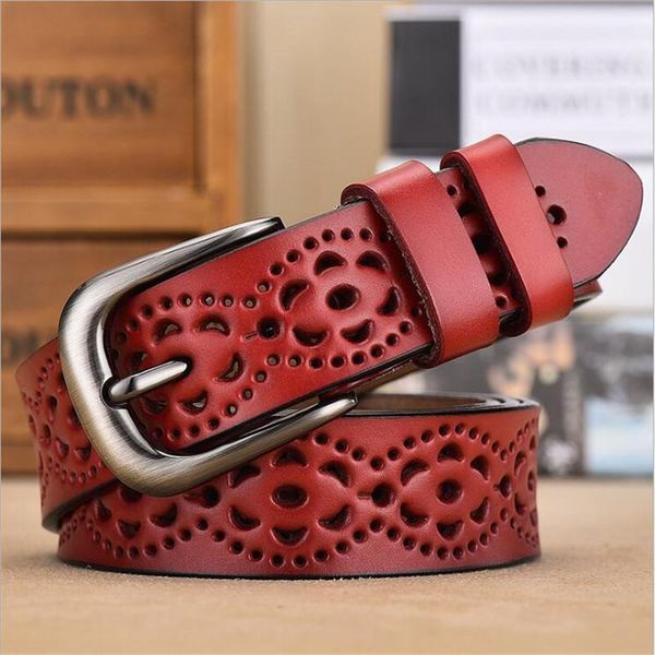 

belts ladies hollow belt female student luxury designer brand ceinture, Black;brown