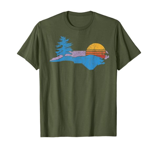 

north carolina smokey mountains vintage blue ridge t-shirt, White;black