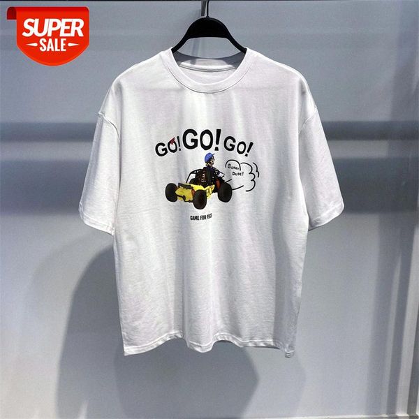 

t shirt men's summer loose version short-sleeved fashion cartoon printing youth hedging couple tide b2dab2364 #ph4w, White;black