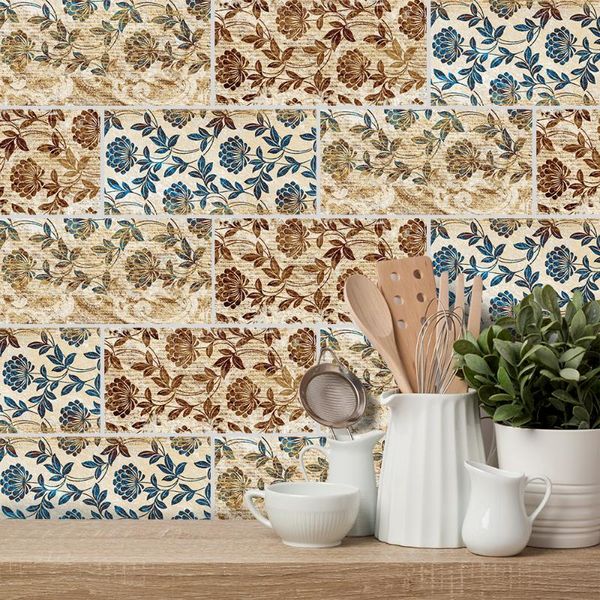 

kitchen metal scratch resistant waterproof high temperature resistant ceramic tile sticker stove cabinet decorative wall sticker