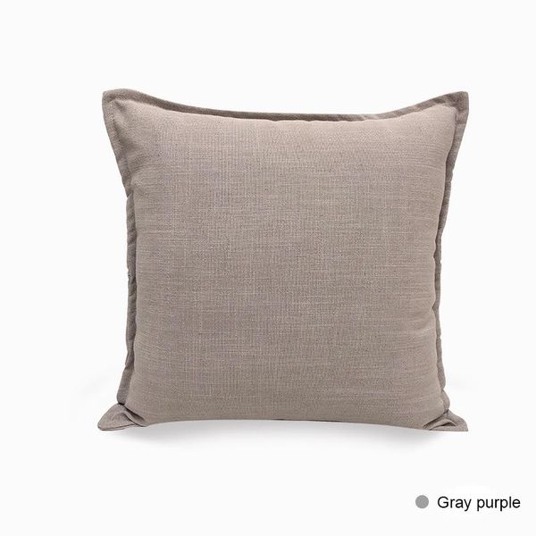 

cushion/decorative pillow solid color sofa cushion cover 45x45cm polyester linen throw case home decoration bed decor pillowcase