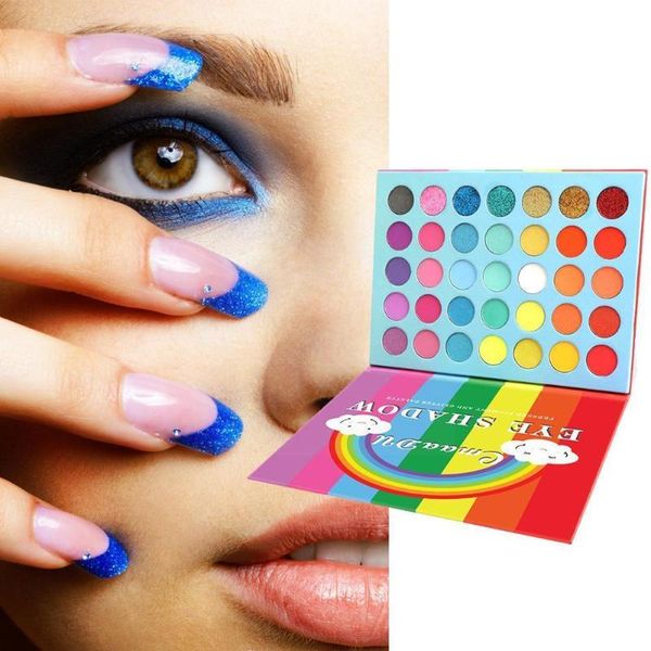 

eye shadow 35 colors sweet party eyeshadow pallete neon makeup glitter wear palette shimmer easy matte to waterproof pigmented x0x7