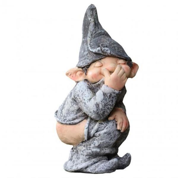 Decorações de jardim Exibe simulação de molde engraçado gnomo miniatura anão figurine estatueta decoração de jardinagem para gramado indoor ou ao ar livre