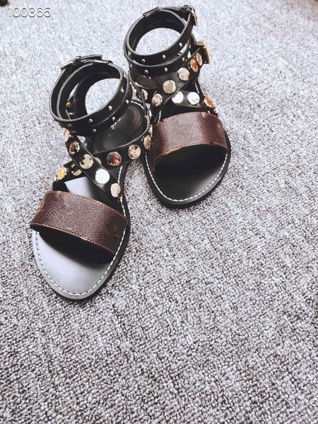 

woman luxury designer leather summer flat cross strap orange sandals outdoor open toe buckle sandals large size 36-42, Black