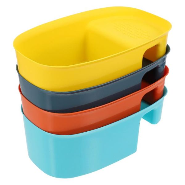 

hooks & rails 4pcs kitchen sink drain baskets holders storage