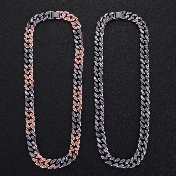 

necklace diamond men's cuba hip hop trendsetter personalized jewelry, Black