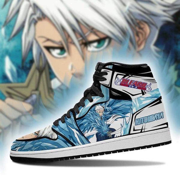 

hitsugaya sneakers bankai bleach anime shoes fan gift idea mn05 high basketball shoes non slip