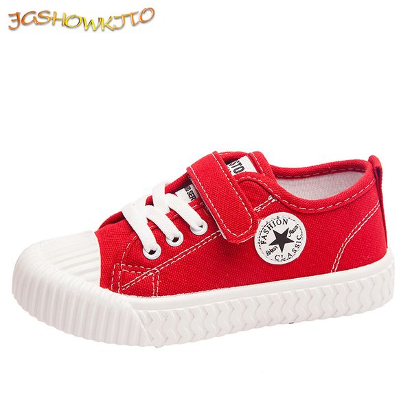 JGShowkito Moda Brand New Unisex Kids Shoes para Meninos Meninas Crianças Casuais Sneakers Candy Color Sneakers Classic Correndo Flat 210303