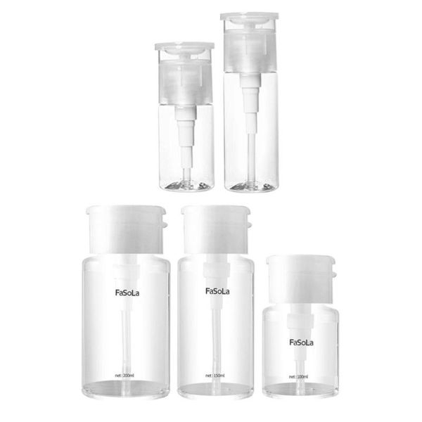 

storage bottles & jars 5pcs refillable makeup containers portable glass (white)