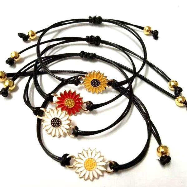 Braccialetti di design vintage Bracciale con citazione di girasole in oro Pinky Promise Jewelry Women