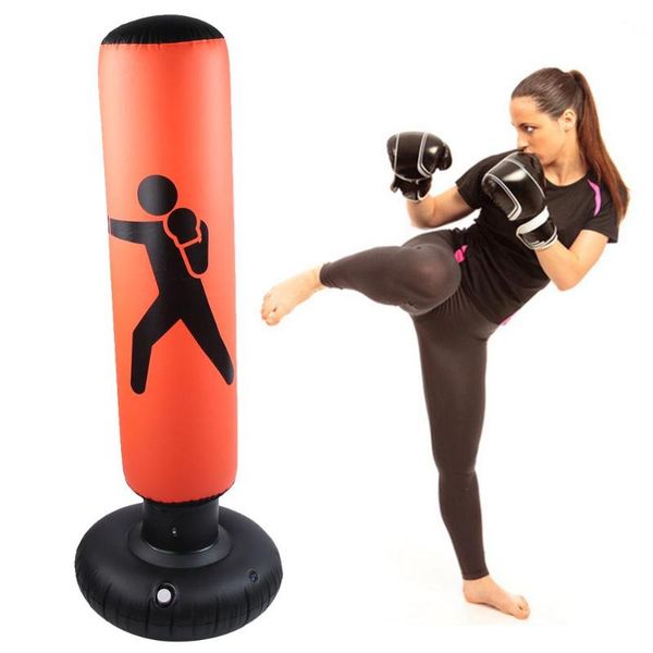 

sand bag 160cm children inflatable boxing punch kicking sandbag tumbler gym kids training target