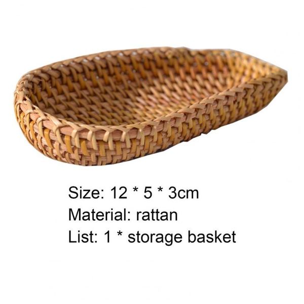 

storage baskets basket solid color shooting props rattan breakfast bread snack container for dinning table