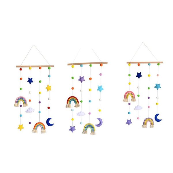 

frames baby room hanging po display weaving rainbow wall organiser home decor for pictures or children hairpin