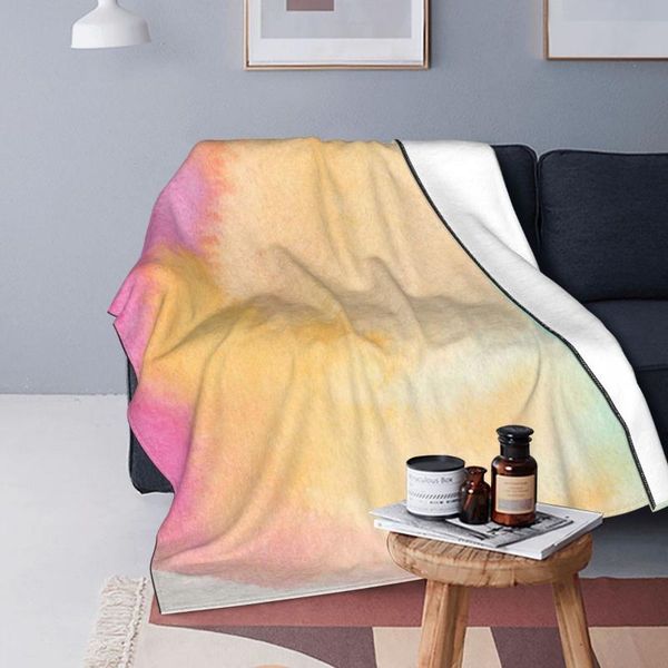 

blankets watercolor blanket fleece print beautiful multi-function soft throw for bed outdoor plush thin quilt