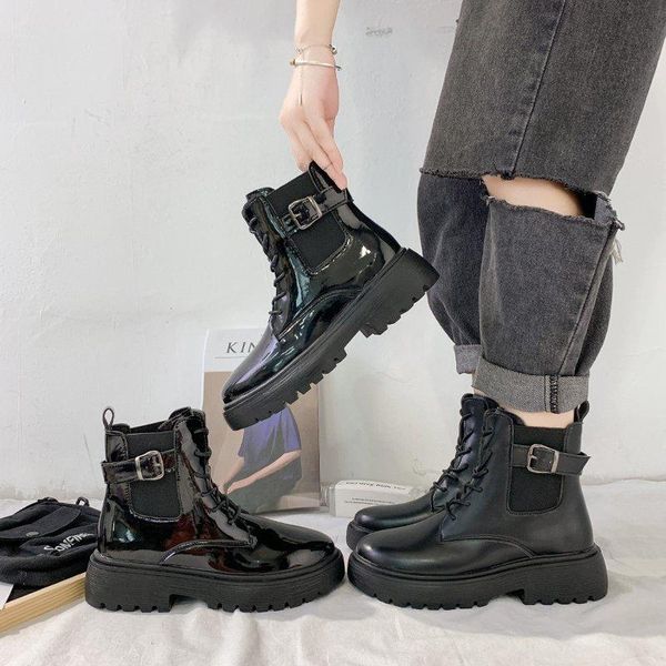 

boots handsome women's trend winter, Black