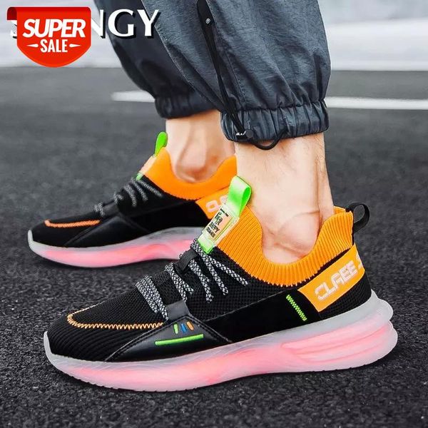 

new fashion running men's casual business sneakers mesh breathable sports shoes men outdoor comfortable trend tenis #3e4w