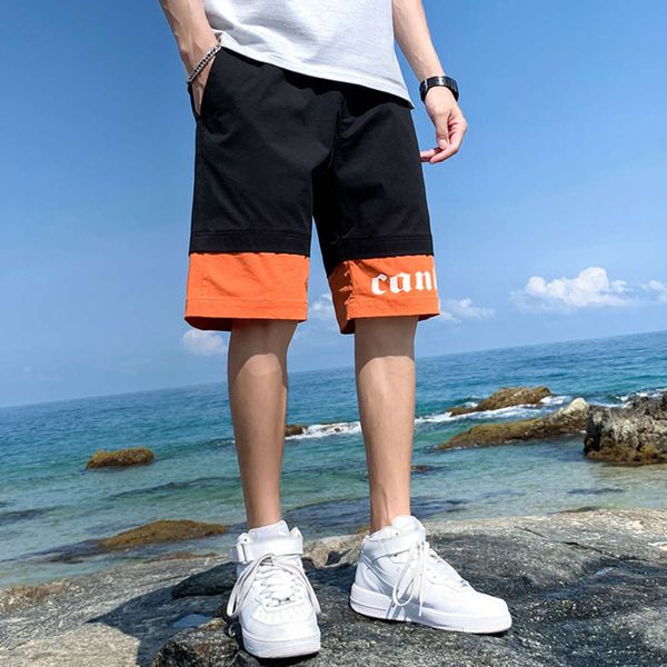

summer leisure sports shorts for men, White;black