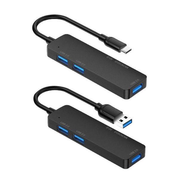 

hubs usb 3.0 type c hub 5 in 1 multi splitter adapter with tf sd reader slot for macbookpro 13 15 air pc computer laptop