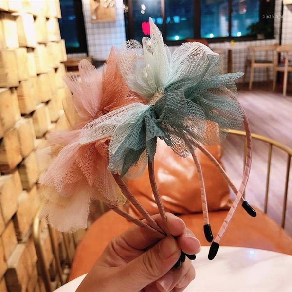 

hair accessories 15pcs fashion gradient gauze bow sticks solid stain ribbon bowknot hairbands princess headwear girls accessories1, Slivery;white