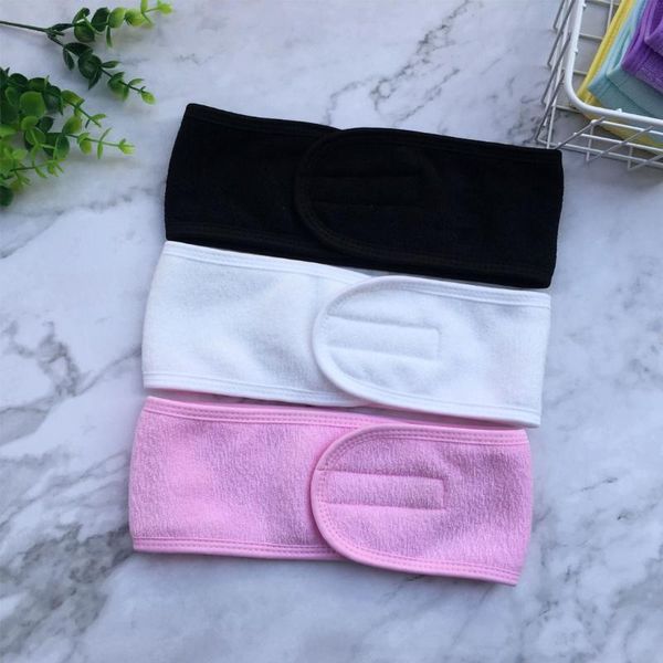 

shower caps soft toweling hair accessories girls headbands for face washing bath makeup band women adjustable spa facial headband