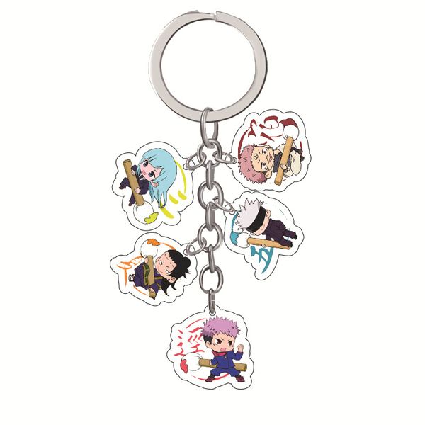 

jujutsu kaisen anime multi-head key chain pendant high-quality acrylic series fans