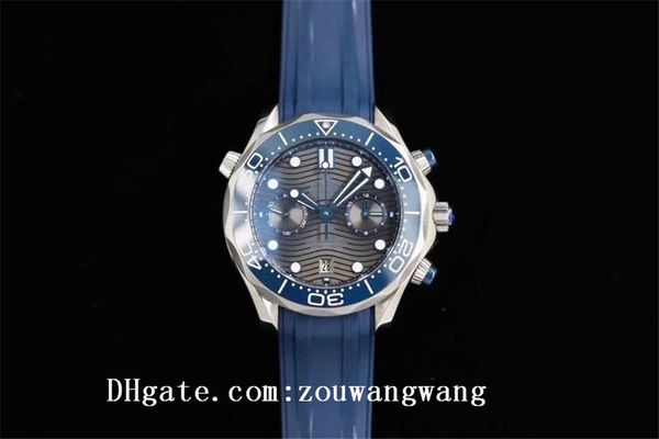 

2021 sea ceramic bezel aqua timing watches boss terra men 007 chronograph sport wristwatches james bond master mens watch d3013, Slivery;black