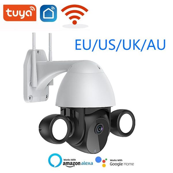 

smart home control tuya ip camera wireless wifi indoor security surveillance ptz ir ip66ai auto tracking with alexa google monitoring