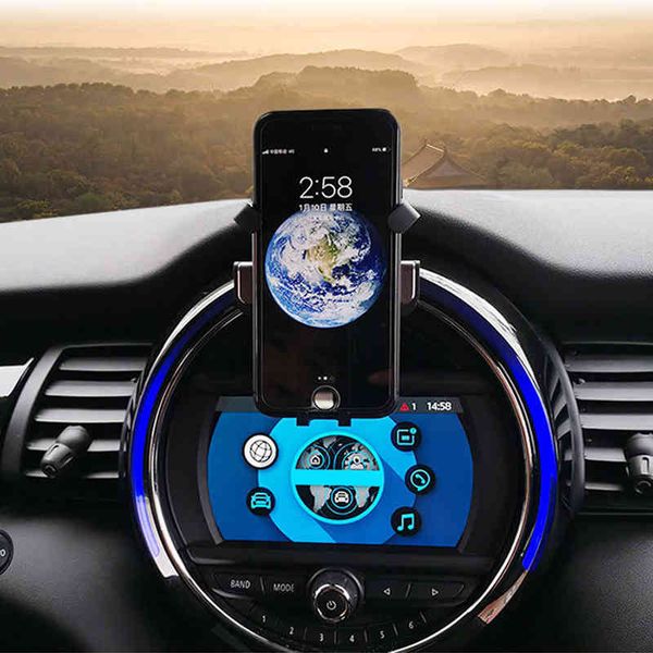 Auto Navigation Halter Halterung Drahtlose Lade Telefon Basis Für Mini Cooper One S JCW D F55 F56 F60 Countryman Zubehör