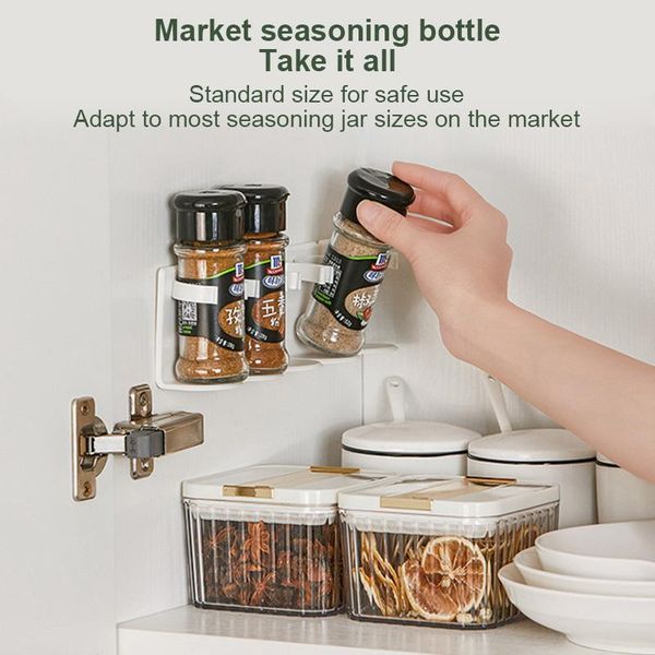 

kitchen storage & organization wall mounted seasoning can rack cabinet bottle accessorie