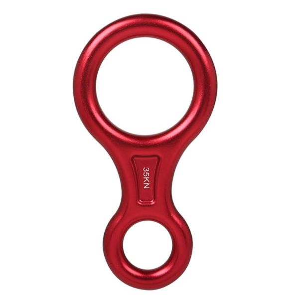

cords, slings and webbing 2pcs climbing descender 35kn figure 8 word rope rappel ring downhill eight rappelling gear belay device equipment