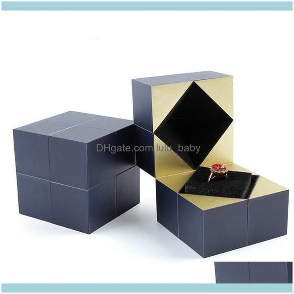 

jewelry & display jewelryjewelry pouches bags personalized valentines day gift cube ring box creative bracelet puzzle packaging drop delive, Pink;blue